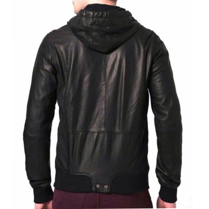 hooded leather jacket, leather jacket for men, womens leather jacket, hooded women leather jacket, diesel leather jacket