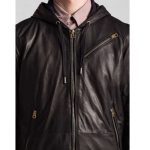 Diesel-L-HASSO-Collins-Hooded-Black-Leather-Bomber-Jacket-close