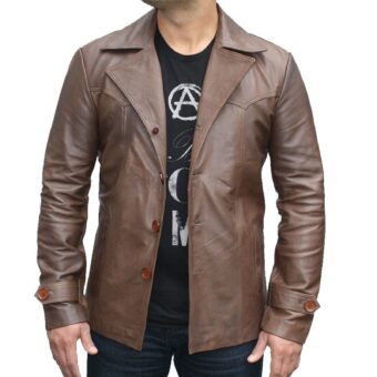 Buy 70 s Vintage Men s Leather Jacket Jackets for Men 0082 Kilt and Jacks