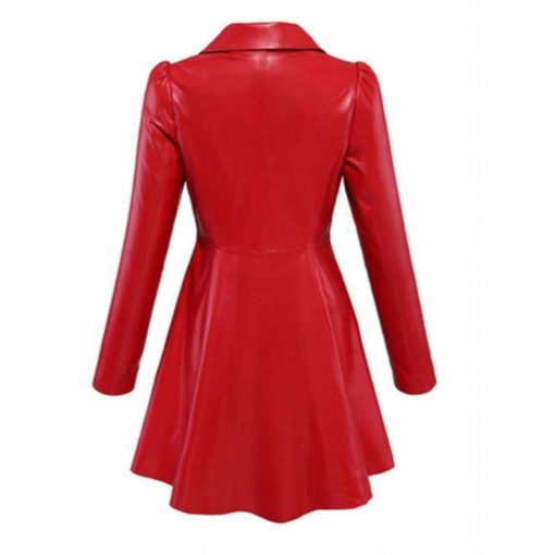 red long jacket, leather long jacket, blazer jacket, laeather jacket for men