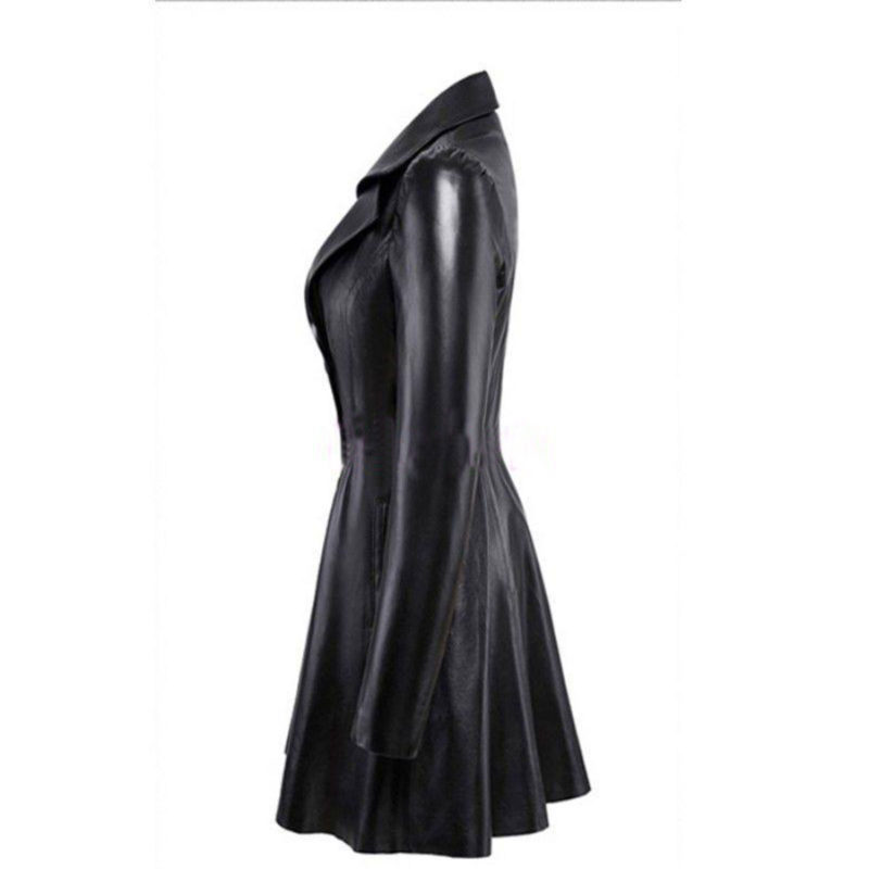 long leather jacket, long leather jacket, long coat, long coat for women, ladies long coat