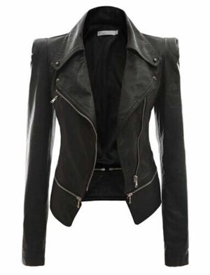 Victorian style leather jacket, leather jacket for women, Victorian leather jacket