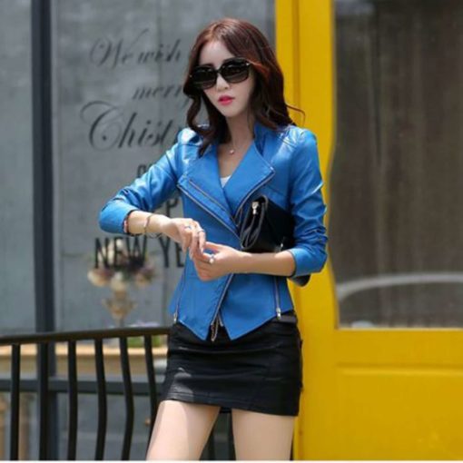 leather jacket, short leather jacket, stylish leather jacket