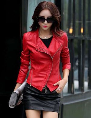 leather jacket, short leather jacket, stylish leather jacket