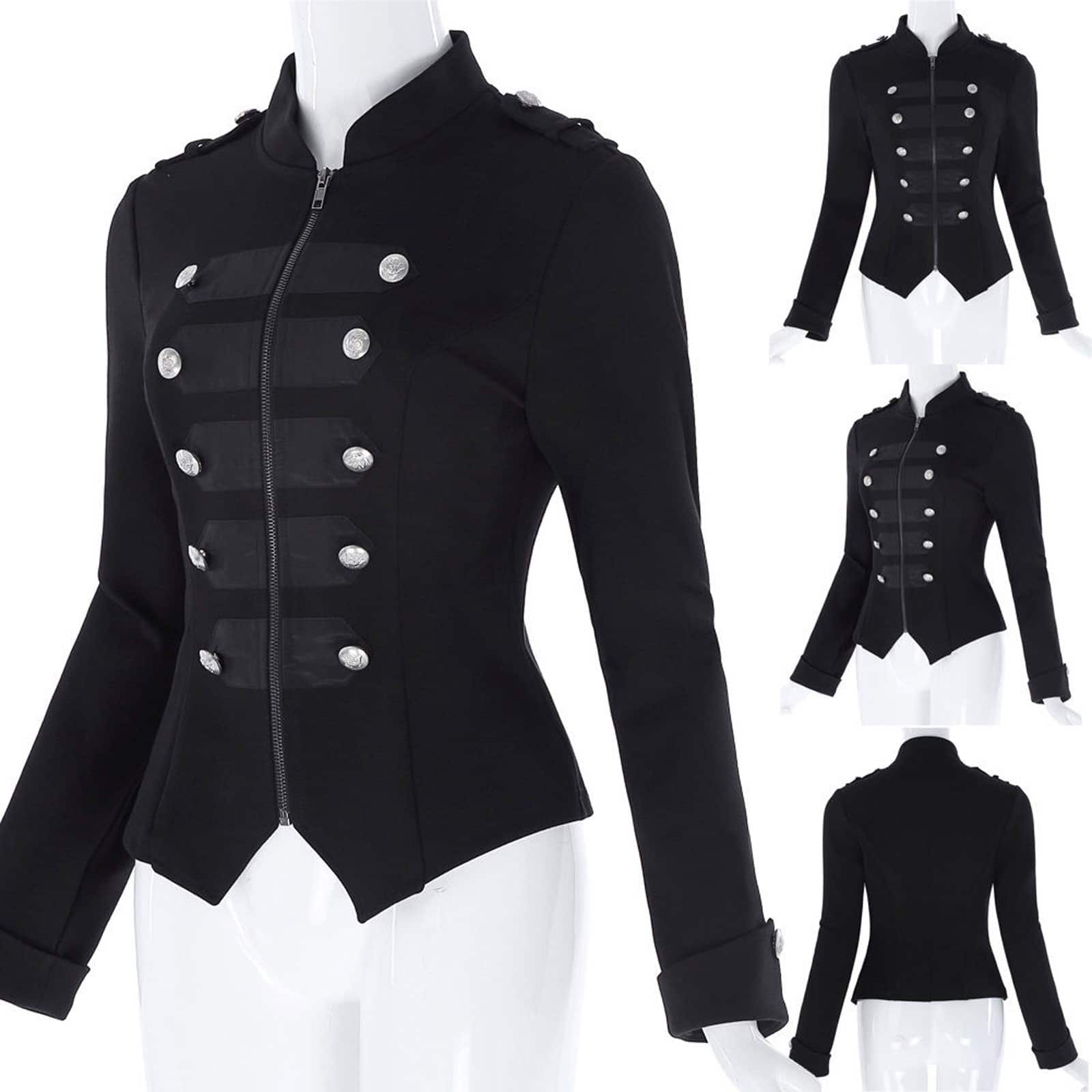 veste gothique, veste en cuir, veste gothique pour femme, veste gothique femme