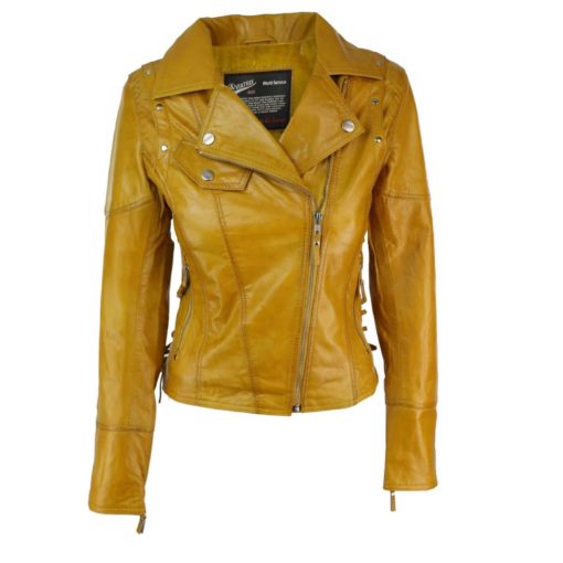 Biker Leather Jacket with Zipper Sleeves | Jacket for Women | Kilt and ...