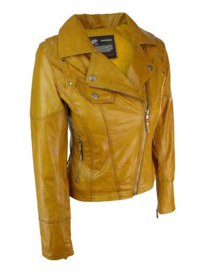 chaqueta de cuero, chaqueta de cuero amarilla, chaqueta de cuero para mujer, chaqueta de cuero con tachuelas, chaqueta para mujer