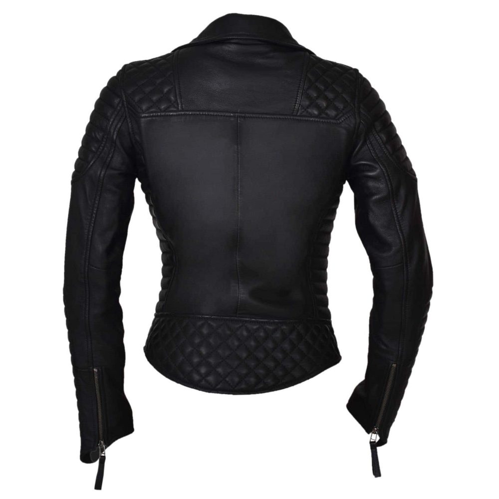 vintage leather jacket, jacket for women, padded leather jacket, stylish leather jacket
