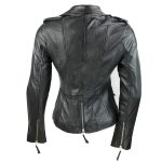 Zip-Buckle-Biker-Leather-Jacket-for-Women-back-black