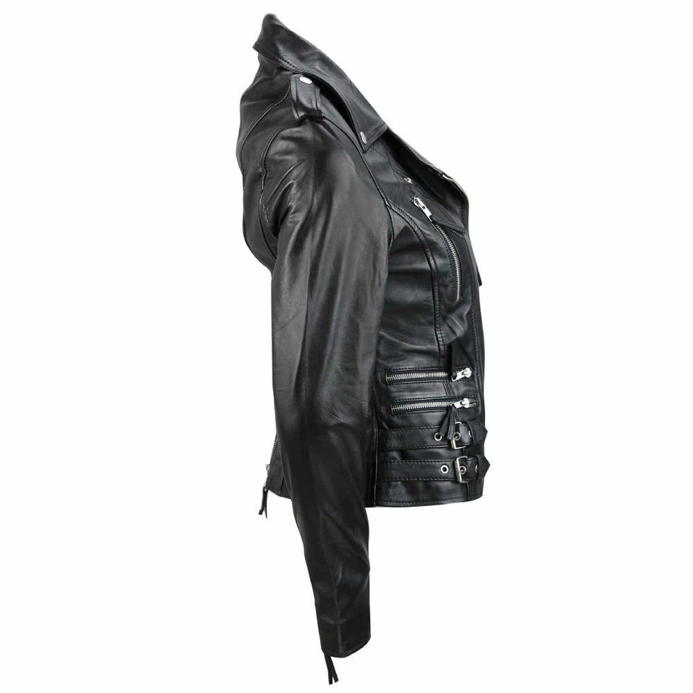 Kilt and Jacks Zipper Biker Leather Jacket