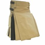 Beige-Black-Hybrid-Kilt-front