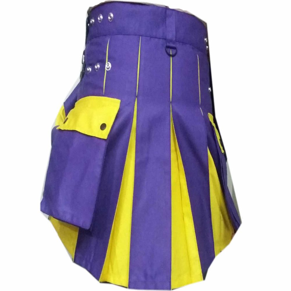 Blue Yellow Hybrid kilt, kilt for sale, Hybrid kilts, kilts for men