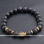 Lava-Rock-Stone-Bead-Buddha-Skull-Hamsa-hand-Evil-Eye-Bracelet-gold-buddha