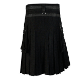 Negro-deluxe-kilt-con-cadena-negro