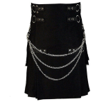 Negro-deluxe-kilt-con-cadena-frente