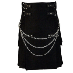 Black-deluxe-kilt-with-chain-front