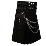 Black-deluxe-kilt-with-chain-side