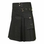 Denim-kilt-Detachable-pockets-pockets