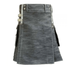 Denim-kilt-with-silver-straps