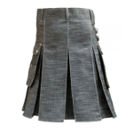 Denim-kilt-with-silver-straps-back