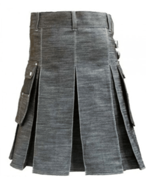 Denim-Kilt, Kilt für Männer, Herren-Kilt, Denim-Herren-Kilts,