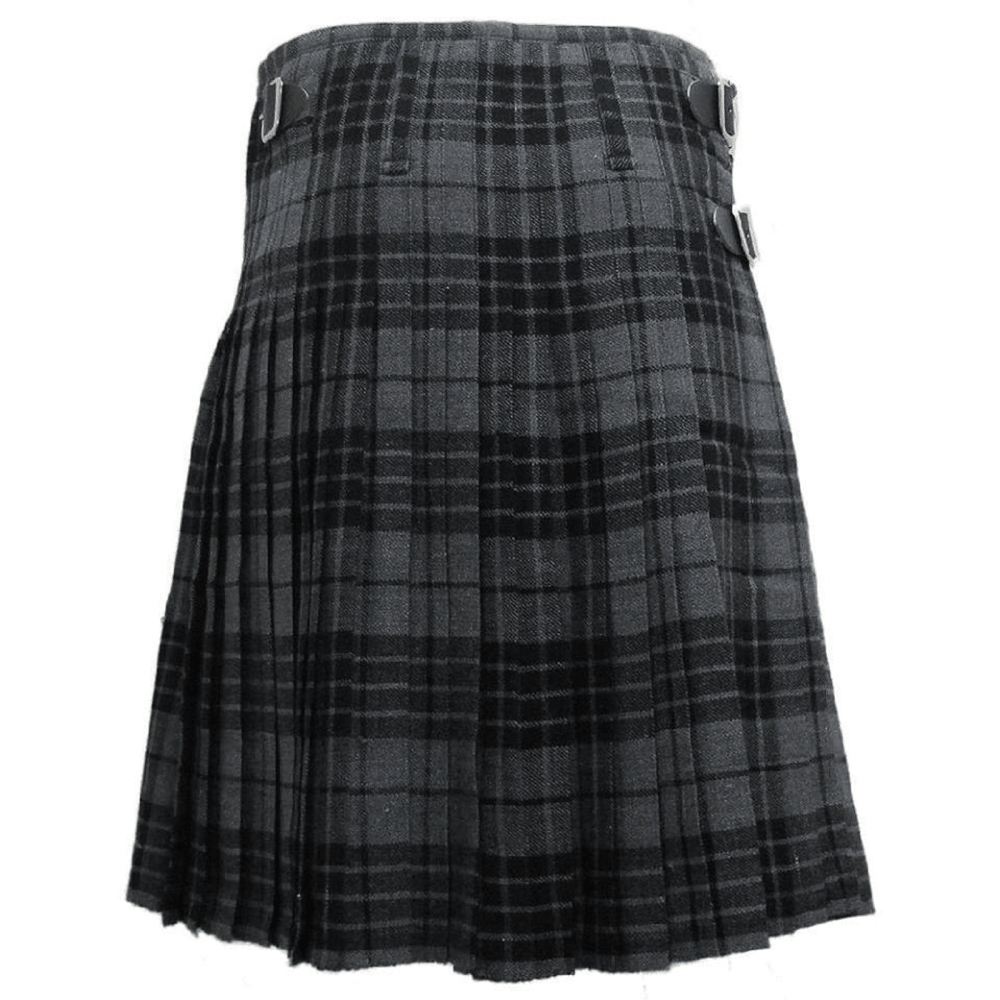 Grauer Schottenkaro-Kilt für Herren