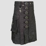 Heavy-Denim-Kilt-with-Straps