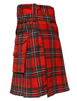 Tartán MacGregor, falda escocesa de tartán MacGregor, falda escocesa MacGregor, falda escocesa para hombres