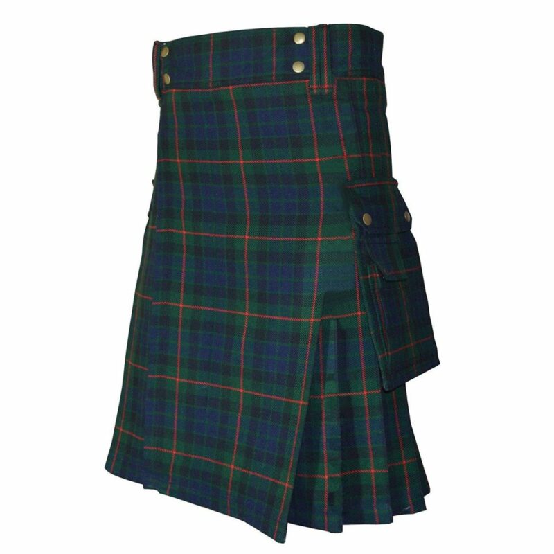 modern gunn tartan kilt, modern gunn tartan, gunn taran utility kilt