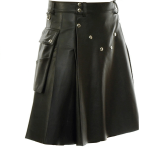 Kilt-en-cuir-noir-clouté-pour-homme