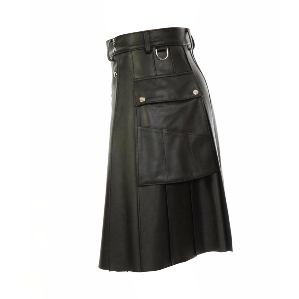 black leather kilt, studded leather kilt, leather kilt for sale, buy leather kilts, black leather kilt, buy leather kilt, buy black leather kilt, leather kilts for men, mens leather kilt,