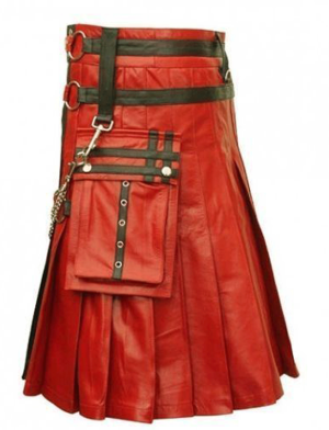 Lederkilt, Kilt zu verkaufen, Lederkilts, Utility-Kilt, Leder Utility-Kilt, Kilt zu verkaufen, Gothic-Kilt zu verkaufen