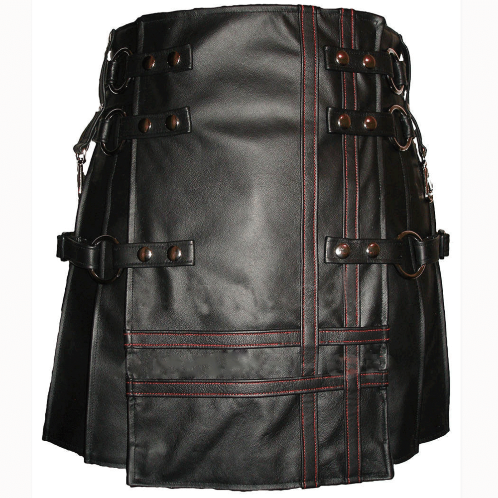 Lederkilt, Lederkilt kaufen, Lederkilt kaufen, schwarzes Lederkilt, verkaufe schwarzes Lederkilt, schwarzes Lederkilt kaufen, Gothic-Lederkilt