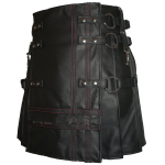 Heavy-Leather-Kilts-for-Man-Red-Stitched-tilt