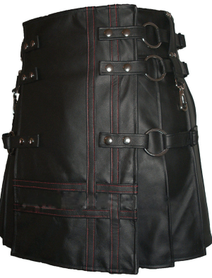 Lederkilt, Lederkilt kaufen, Lederkilt kaufen, schwarzes Lederkilt, verkaufe schwarzes Lederkilt, schwarzes Lederkilt kaufen, Gothic-Lederkilt