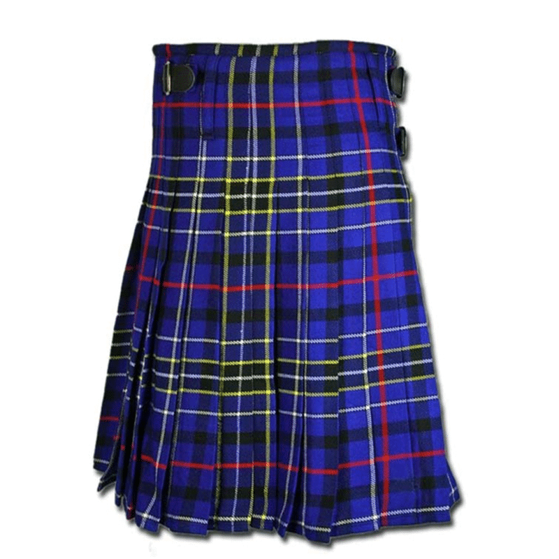 Modern Blue Tartan Kilt, Modern Blue Tartan Kilt for sale, Modern Blue Tartan Kilt for men