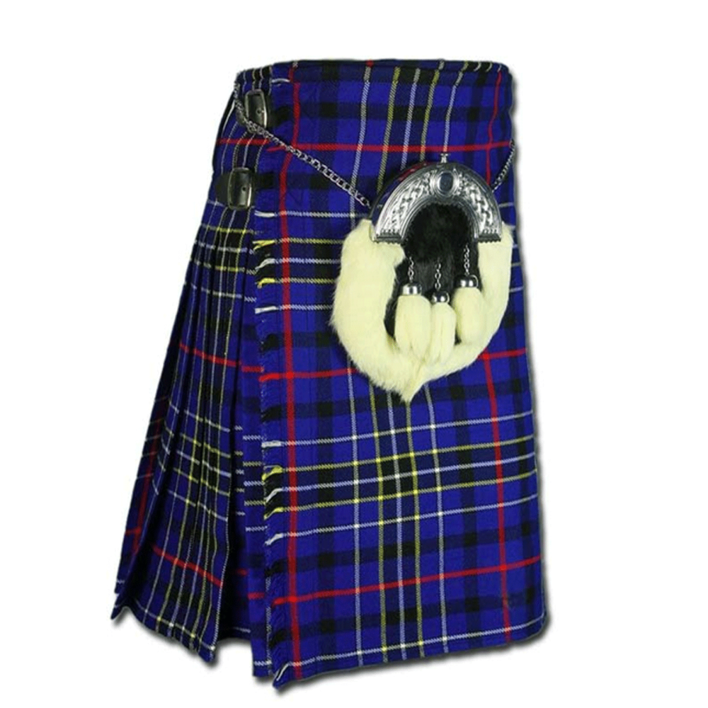 Modern Blue Tartan Kilt, Modern Blue Tartan Kilt para la venta, Modern Blue Tartan Kilt para hombres