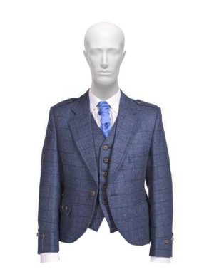 Tweed Argyle Jacket, Stylish Tweed Kilt jacket, Kilt Jacket, Tweed Jacket for Men