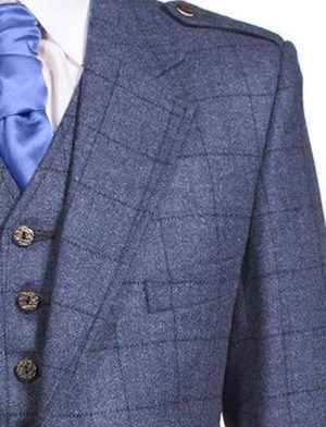 Tweed-Argyle-Jacke, stilvolle Tweed-Kiltjacke, Kiltjacke, Tweed-Jacke für Männer