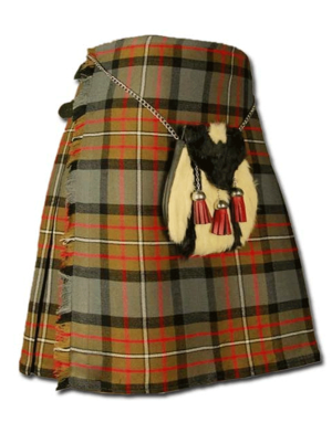 Kilt de tartán desgastado, tartán de Weatherd, tartán tradicional escocés, falda escocesa para hombres
