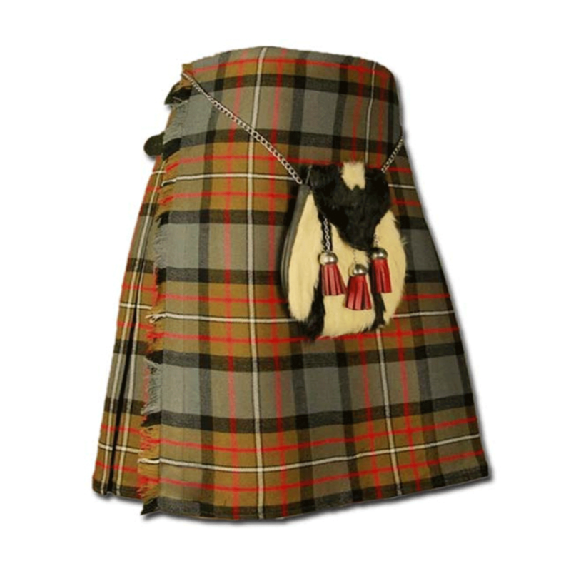 Kilt de tartán desgastado, tartán de Weatherd, tartán tradicional escocés, falda escocesa para hombres