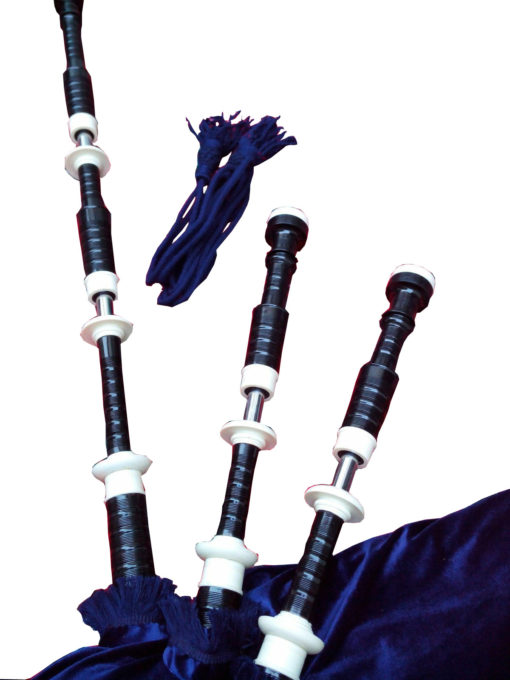 Bagpipe Black Mount navy blue, Navy Blue Bagpipe, Rosewood Bagpipe, Bagpipe for sale