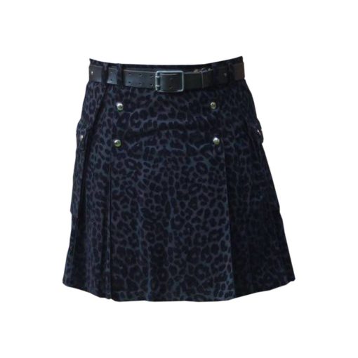 Black-Leopard-kilt-main Black kilt, Black leopard kilt, Black kilt for men, Black Leopard kilt for men,