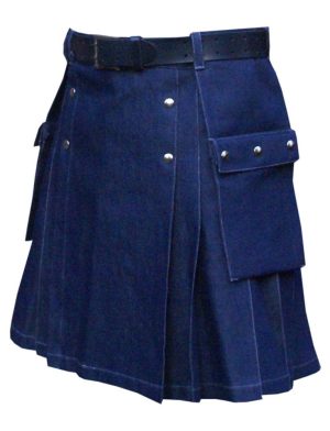 denim kilt, denim kilt for sale, simple denim kilt, denim kilt for sale