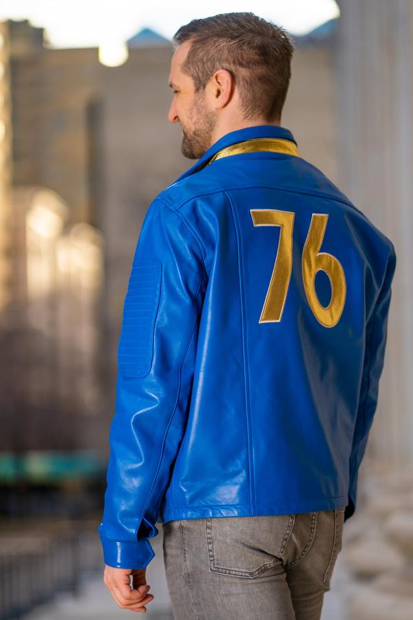 Fallout 76 Leather jacket, Fallout Jacket, Men's Fallout 76 Leather Jacket