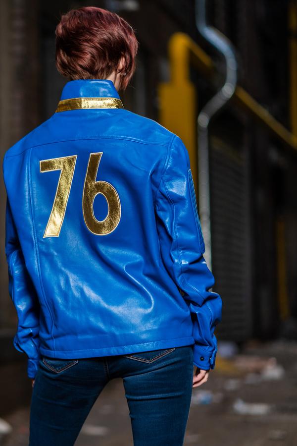 Fallout 76 leather jacket for sale, Women's Leather Jacket fallout 76, Fallout 76 Leather jacket for women