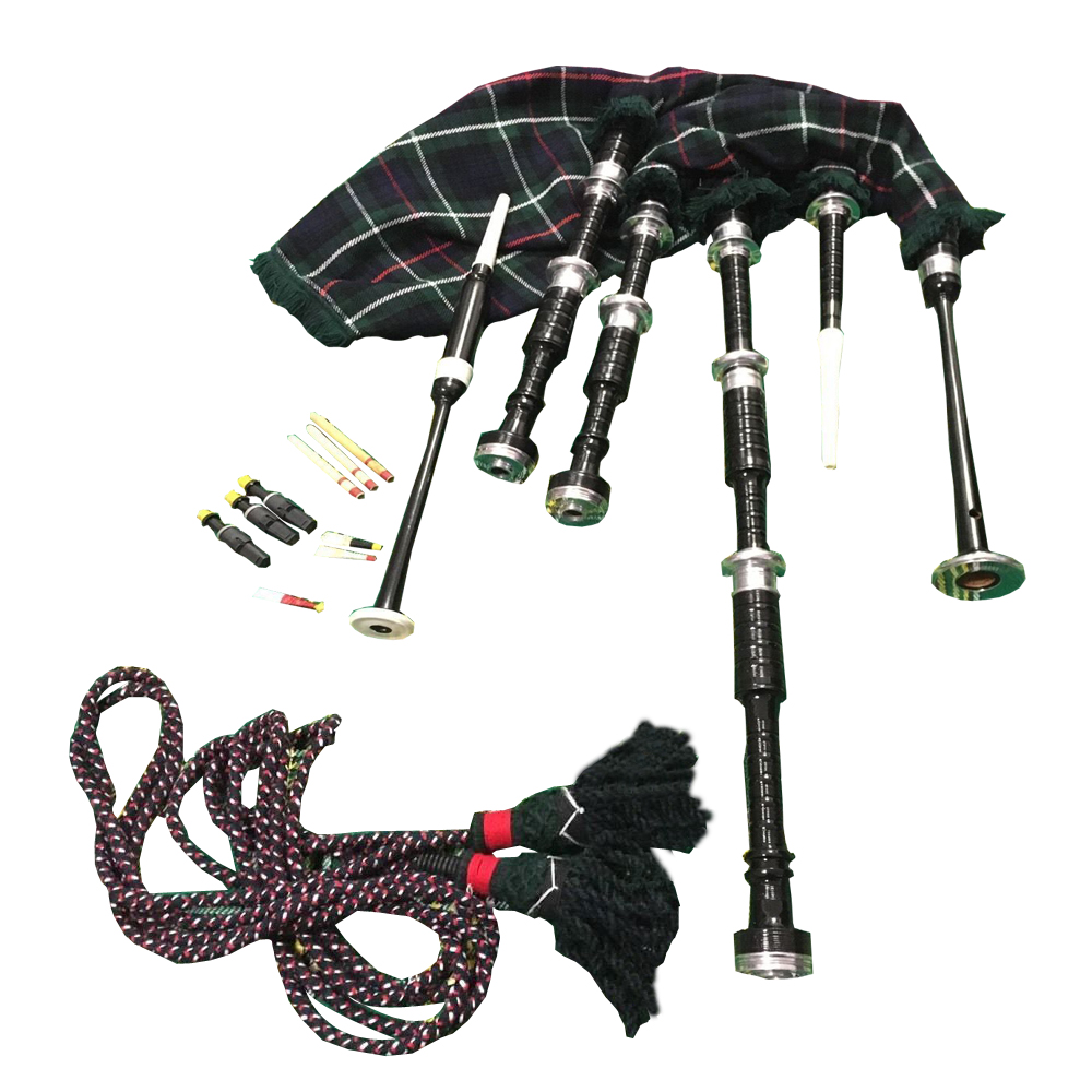 Mackenzie Bagpipes, Mackezie Bagpipe black, Mckenzie Bagpipe black