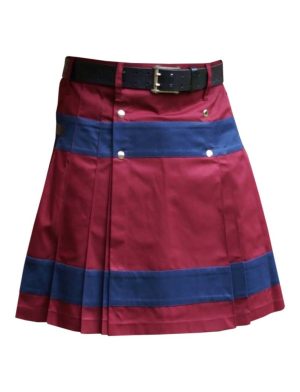 Falda escocesa elegante, falda escocesa de dos tonos, la mejor falda escocesa