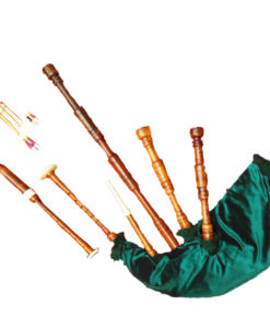 Bagpipe for sale, Green Bagpipe, Rosewood Highland Bagpipe green, Bagpipe Green for sale
