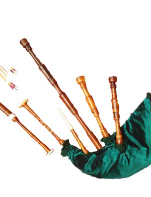 Bagpipe for sale, Green Bagpipe, Rosewood Highland Bagpipe green, Bagpipe Green for sale